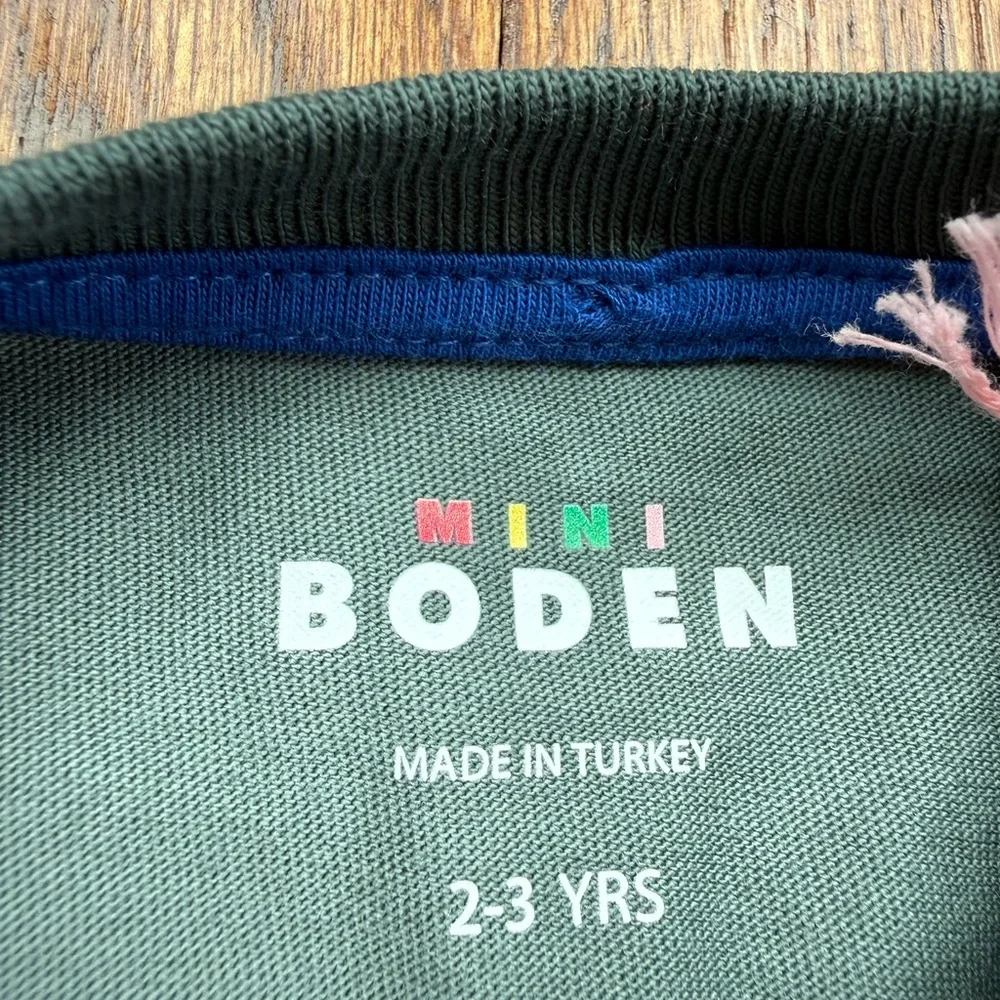 NEW Mini Boden Long Sleeve Printed T-shirt in Smoke Woodland Friends 2-3 Years - Picture 5 of 7